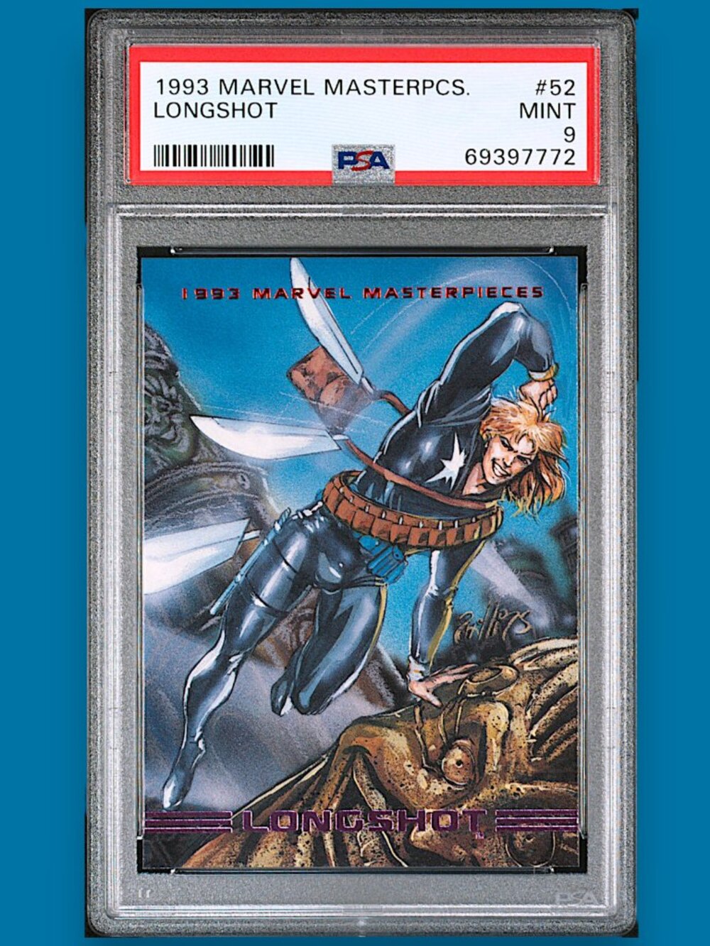 1993 Marvel Masterpieces #52 LONGSHOT PSA 9 NMT